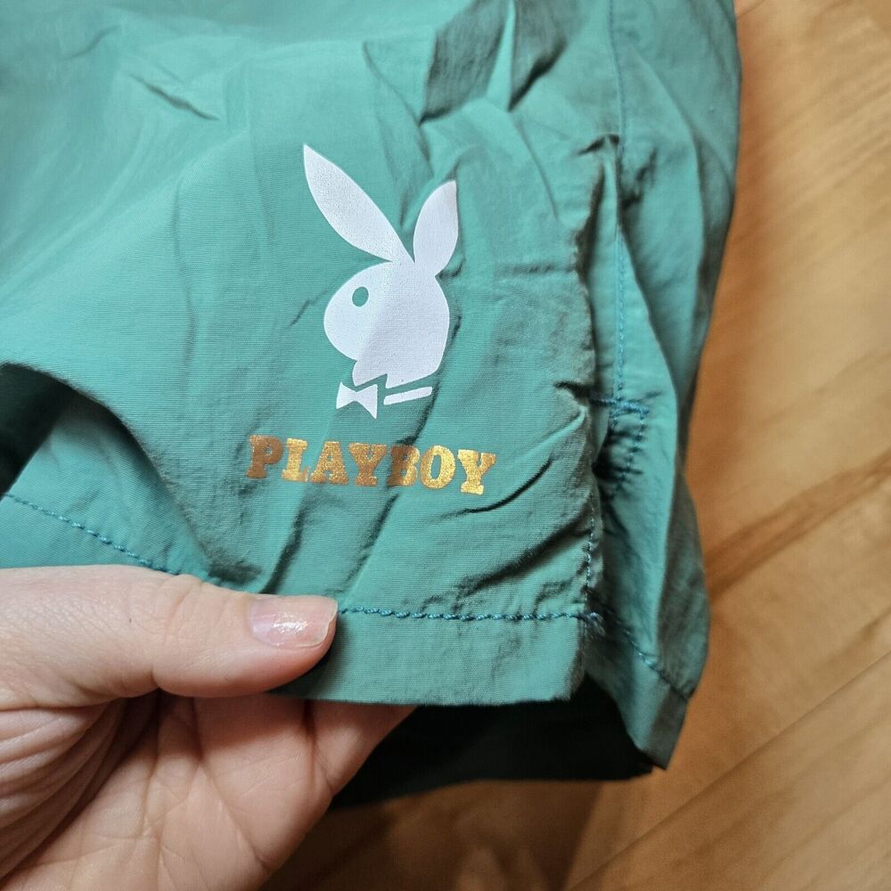 PacSun Playboy Mens Green Shorts Size XL - Picture 2 of 5